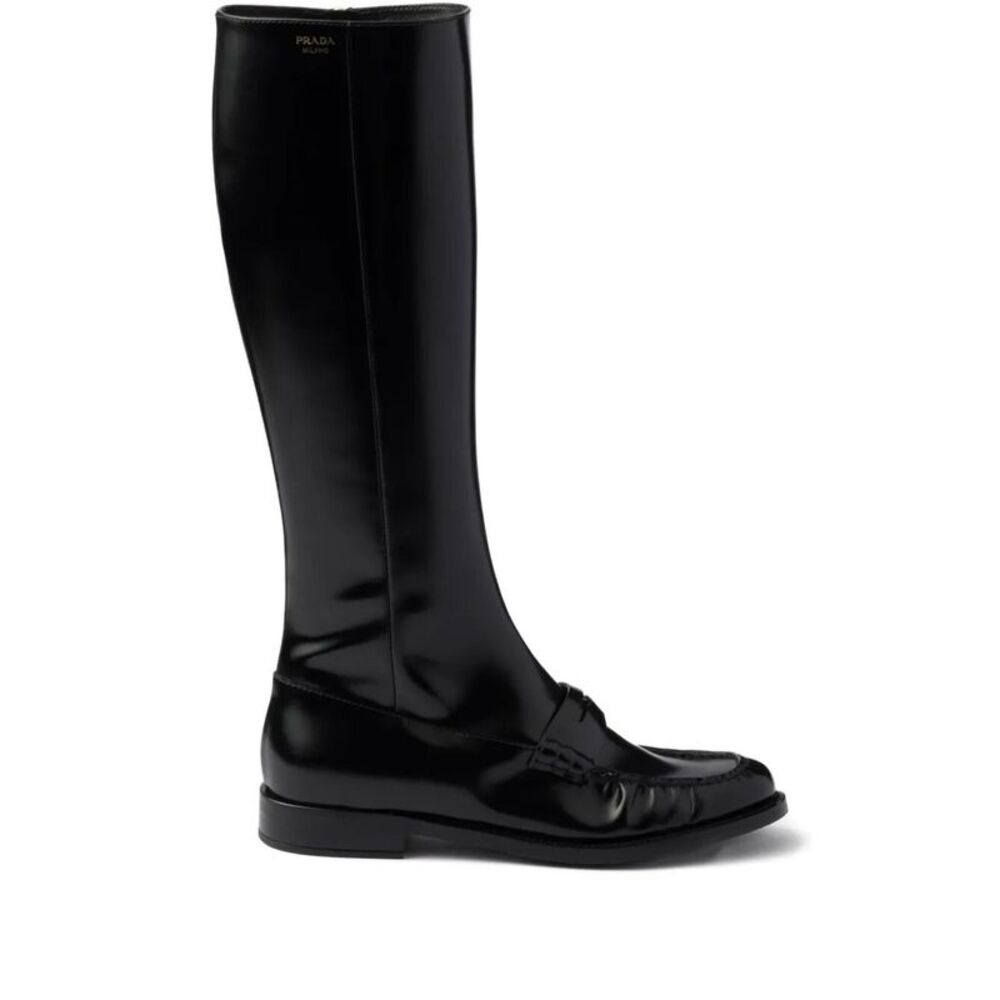 Leather Loafers Boots Women